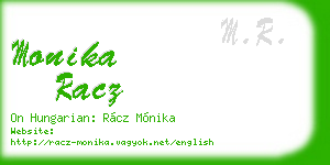 monika racz business card
