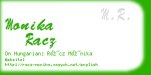 monika racz business card